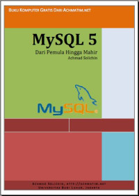 Image of MySQL 5 
Dari Pemula Hingga Akhir